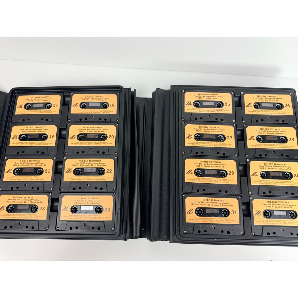 NIV Holy Bible Complete Old & New Testament Cassette Set Zondervan Complete - Picture 5 of 5